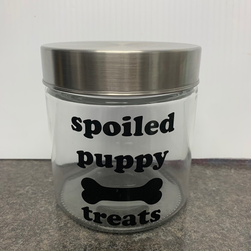 Spoiled Puppy Dog Treat Jar