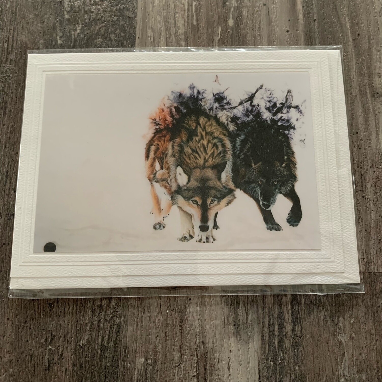 Wolf Printed Card