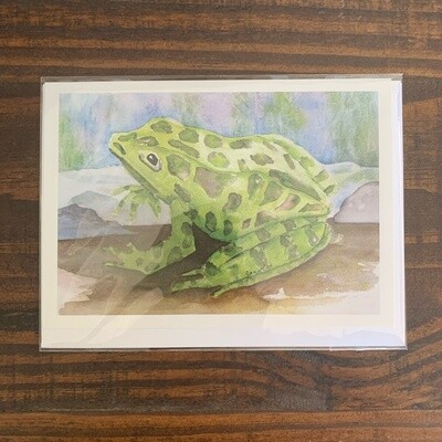 Frog Watercolour Card