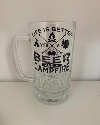Life Is Better Beer/Campfire Beer Stein