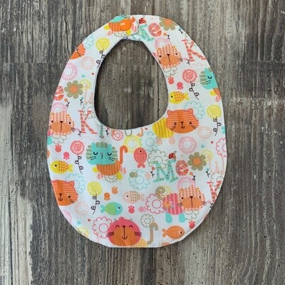 Alphabet Cat Bib Small