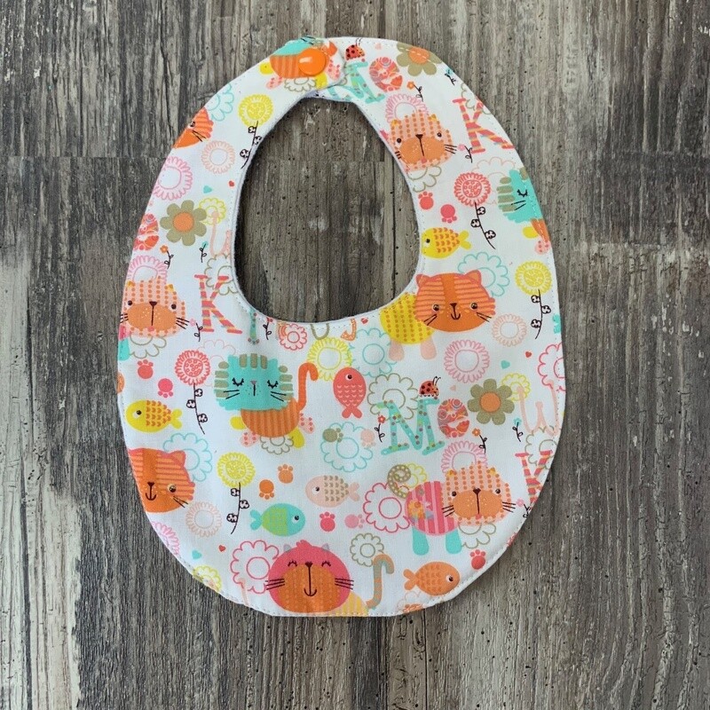 Alphabet Cat Bib Small