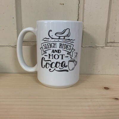 Sleigh Rides and Hot Cocoa Design For Drinkware