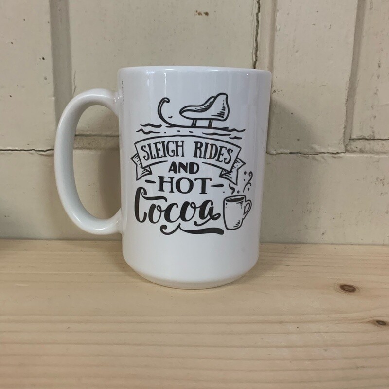 Sleigh Rides and Hot Cocoa Design For Drinkware