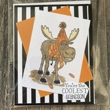 Moose Grandson  - Birthday Card