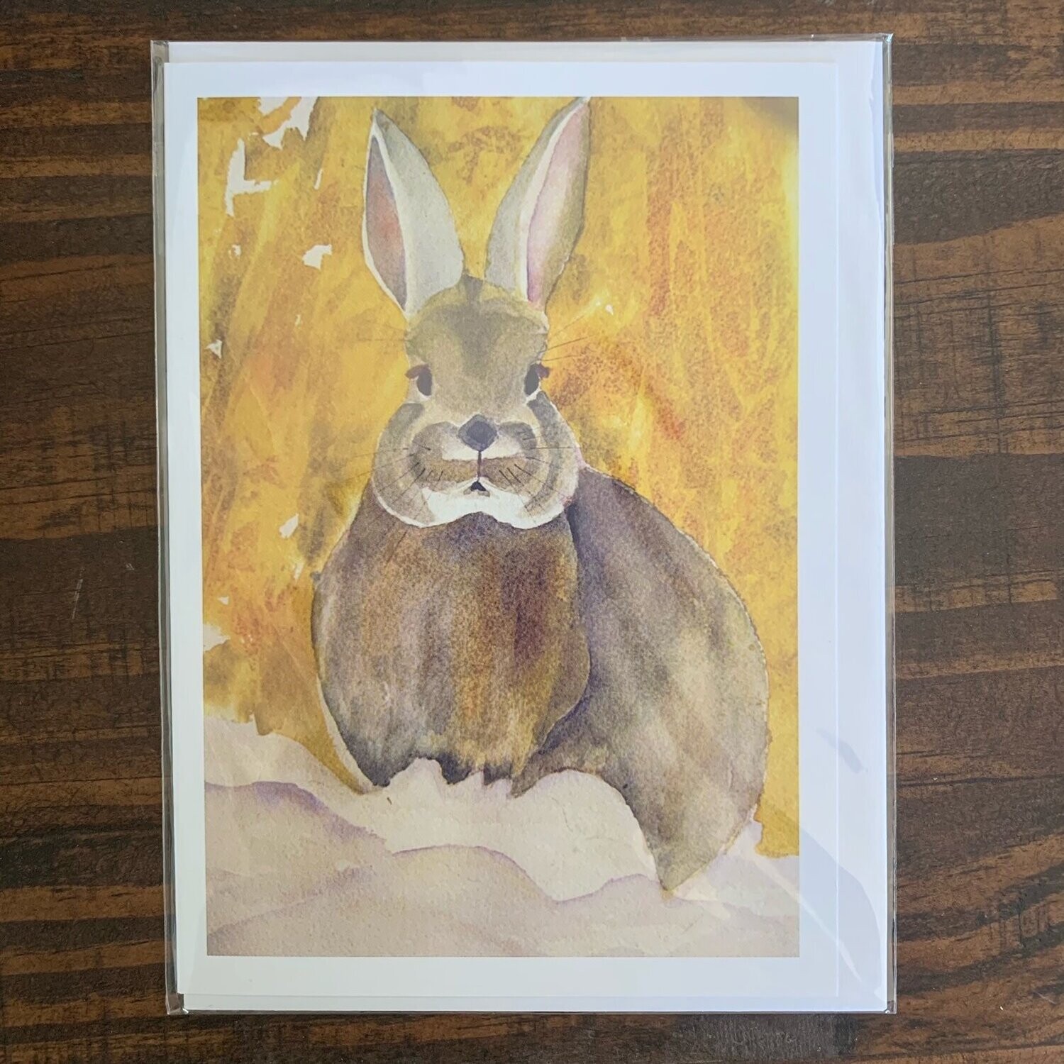 Bunny Watercolour Card