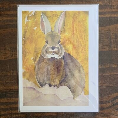 Bunny Watercolour Card