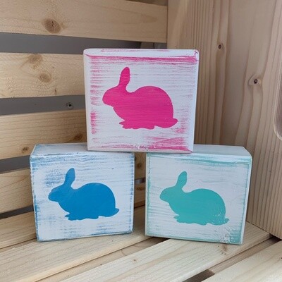 3 pc Easter Bunny Blocks