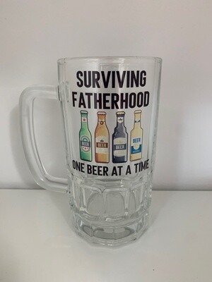 Surviving Fatherhood One Beer At A Time Beer Stein