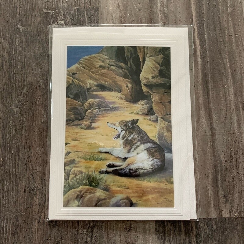 Wolf Printed Card