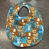 Blue Animal Bib NB