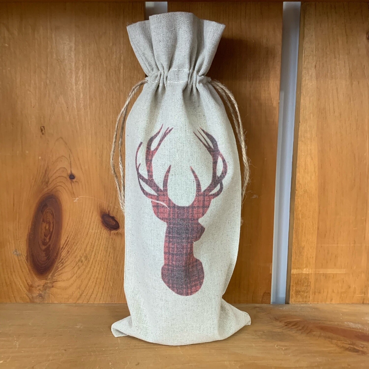Deer Head Wine Bag