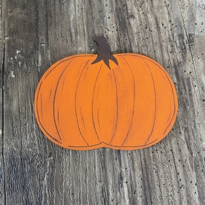 Pumpkin for interchangeable sign
