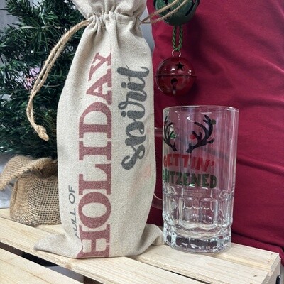 Full of Holiday Spirit Wine Bag