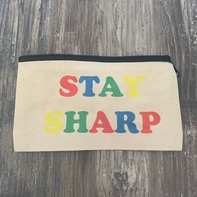 Stay Sharp Pencil Case