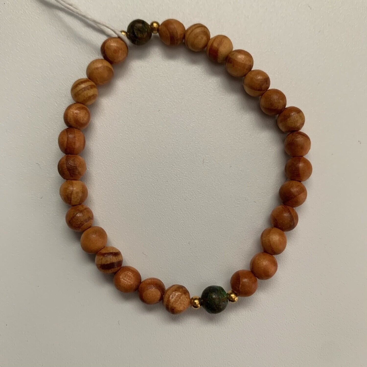 Palo Santo &amp; Jade Bracelet