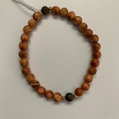 Palo Santo &amp; Jade Bracelet