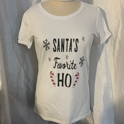 Santa's Favorite Ho Ladies Shirt Size Small Santa's Favorite Ho Ladies Shirt Size Small