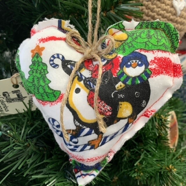 Penguin Heart Ornament