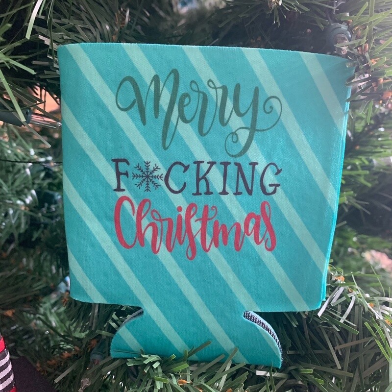 Merry F@ucking Christmas Can Cooler