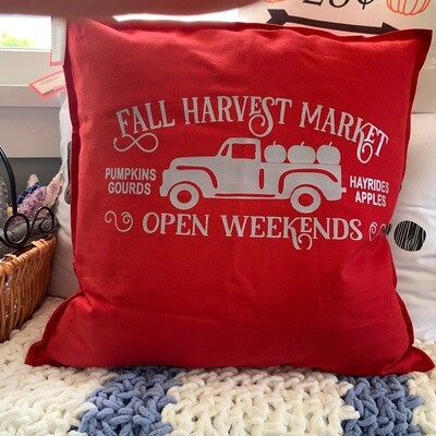 Fall Harvest Market Pillow