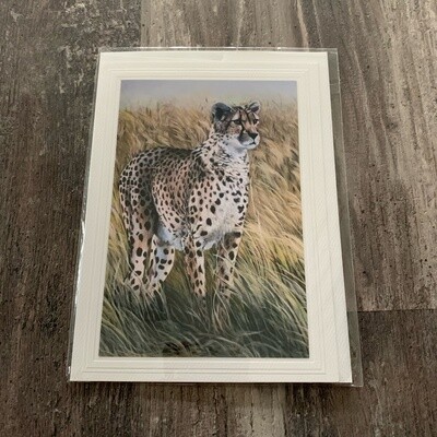 Cheetah Printed Card