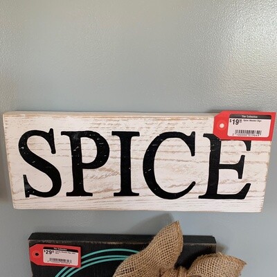 Spice Wooden Sign