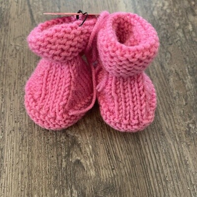 Newborn Knit Baby Booties
