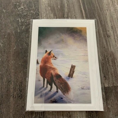 Fox Printed Card