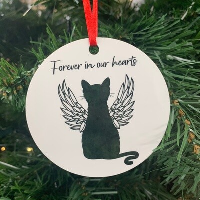 Forever in Our Heart cat Ornament