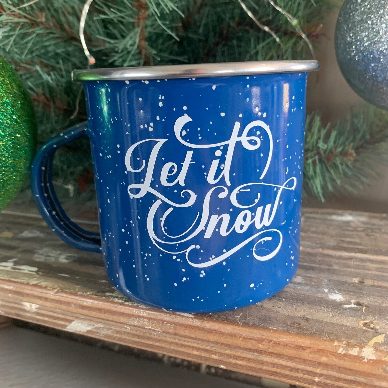 Let It Snow Tin Mug