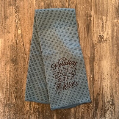 Holiday Wishes Tea Towel
