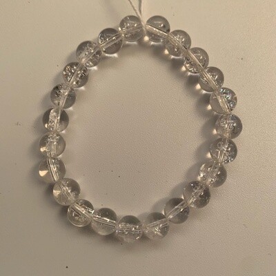 Clear Cracked Quartz Bracelet
