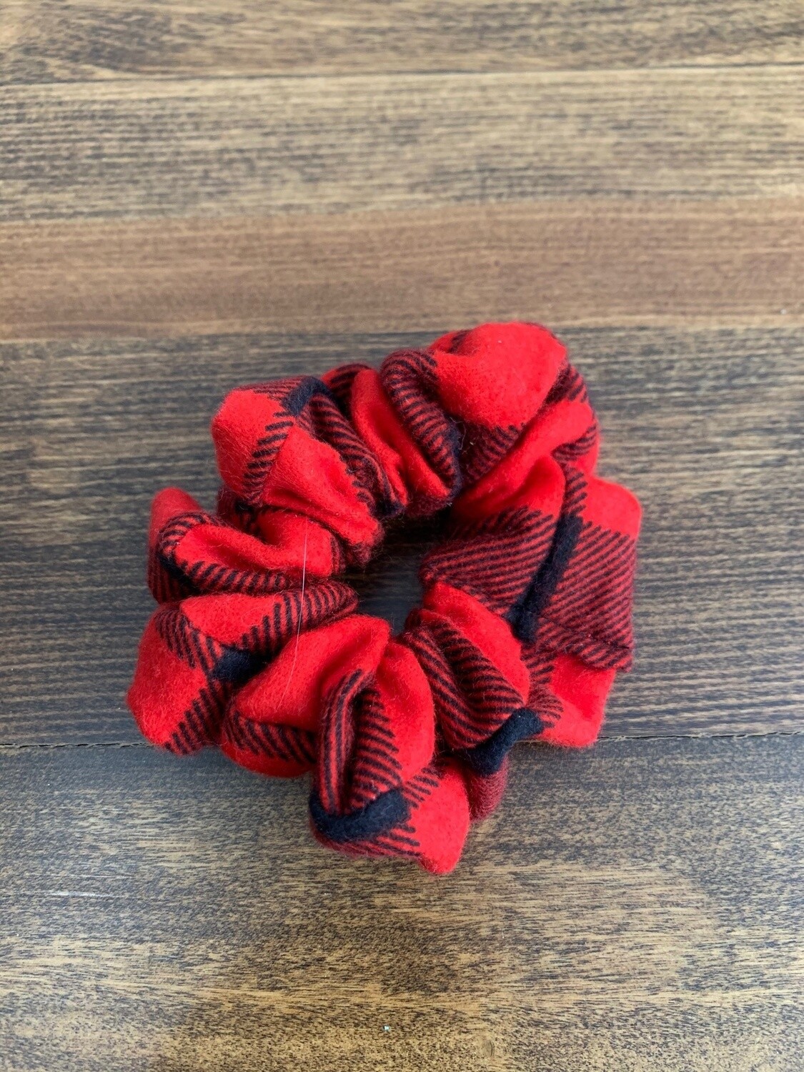 Red Buffalo Plaid Scrunchie