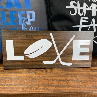 Love Hockey Sign
