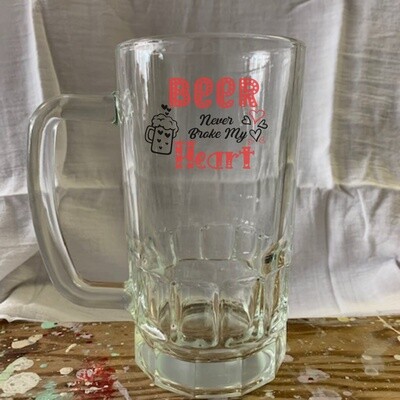 Beer Never Broke My Hear Beer Stein