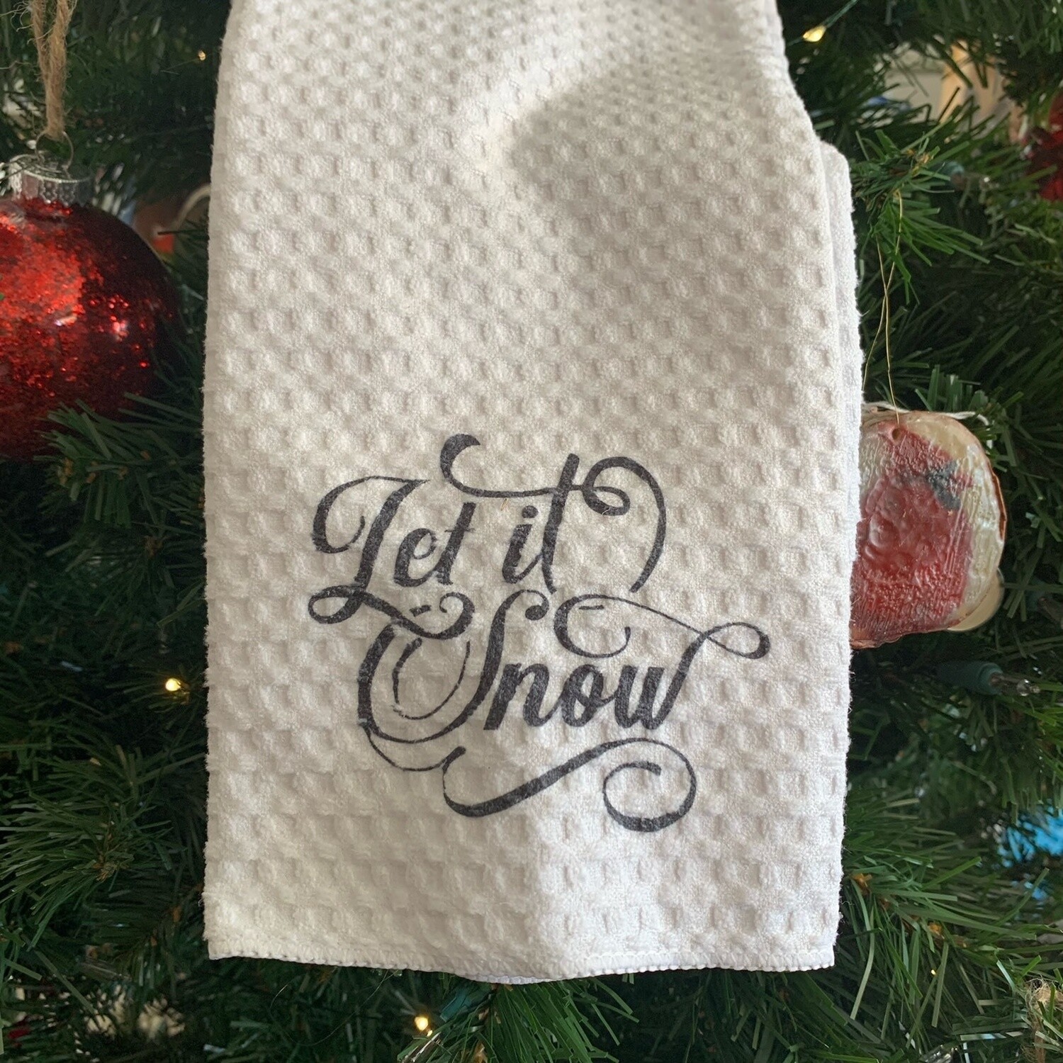 Let It Snow Tea Towel