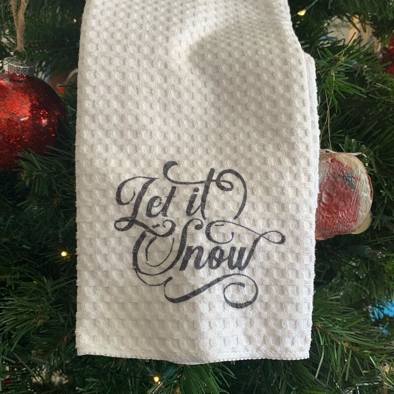 Let It Snow Tea Towel