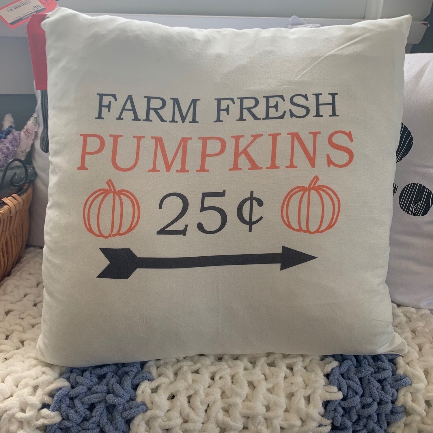 Farm Fresh Pumpkins Pillow