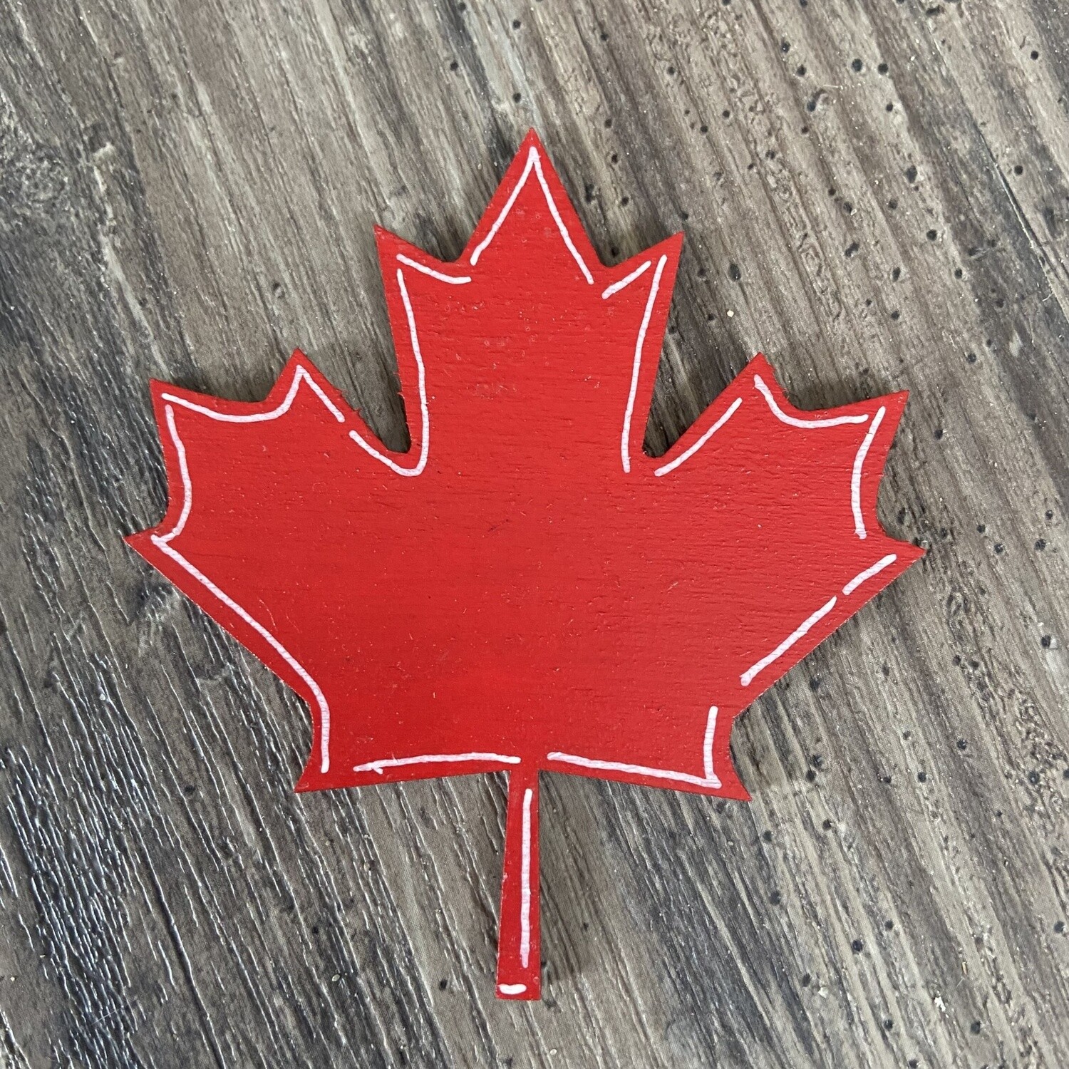Maple leaf for interchangeable sign