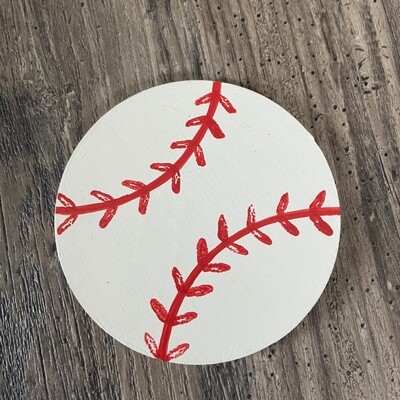Baseball for interchangeable sign