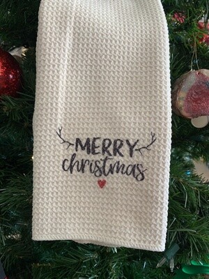 Merry Christmas Tea Towel