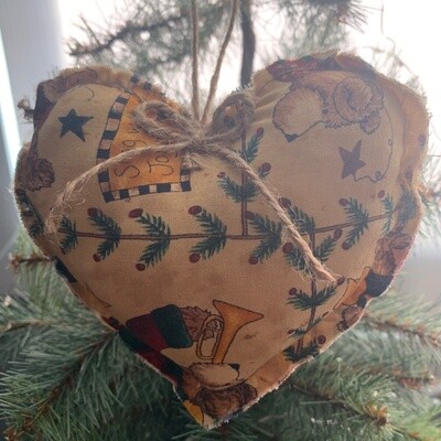 Christmas Bears Heart Ornament
