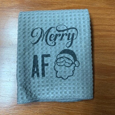 Merry AF Tea Towel