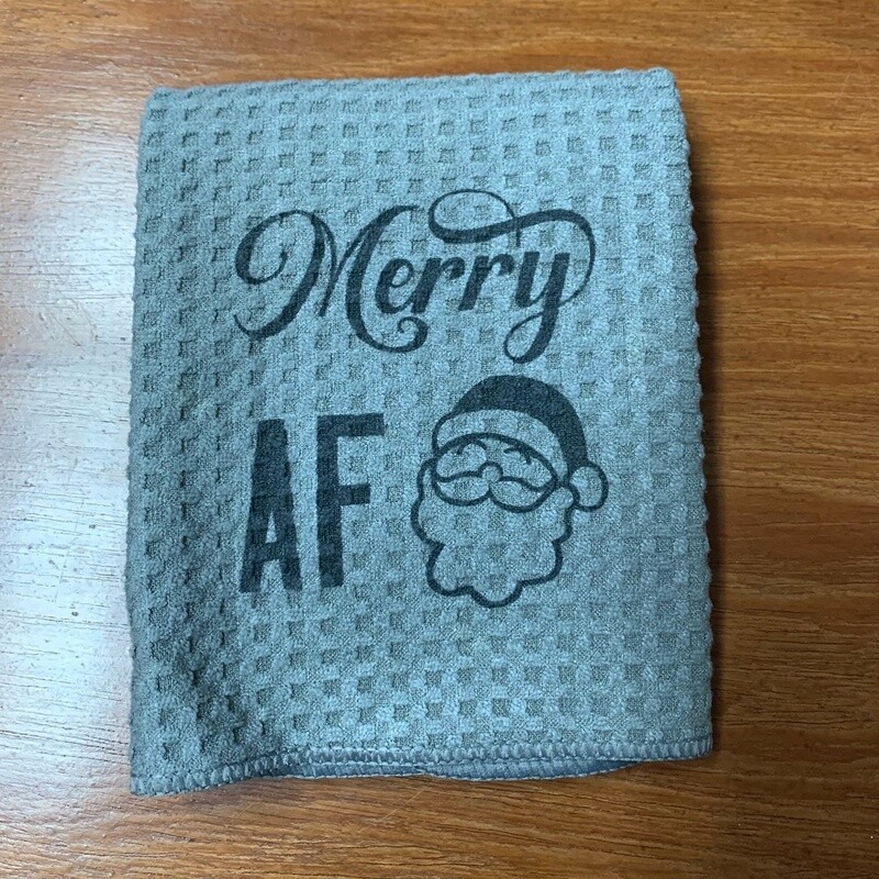 Merry AF Tea Towel