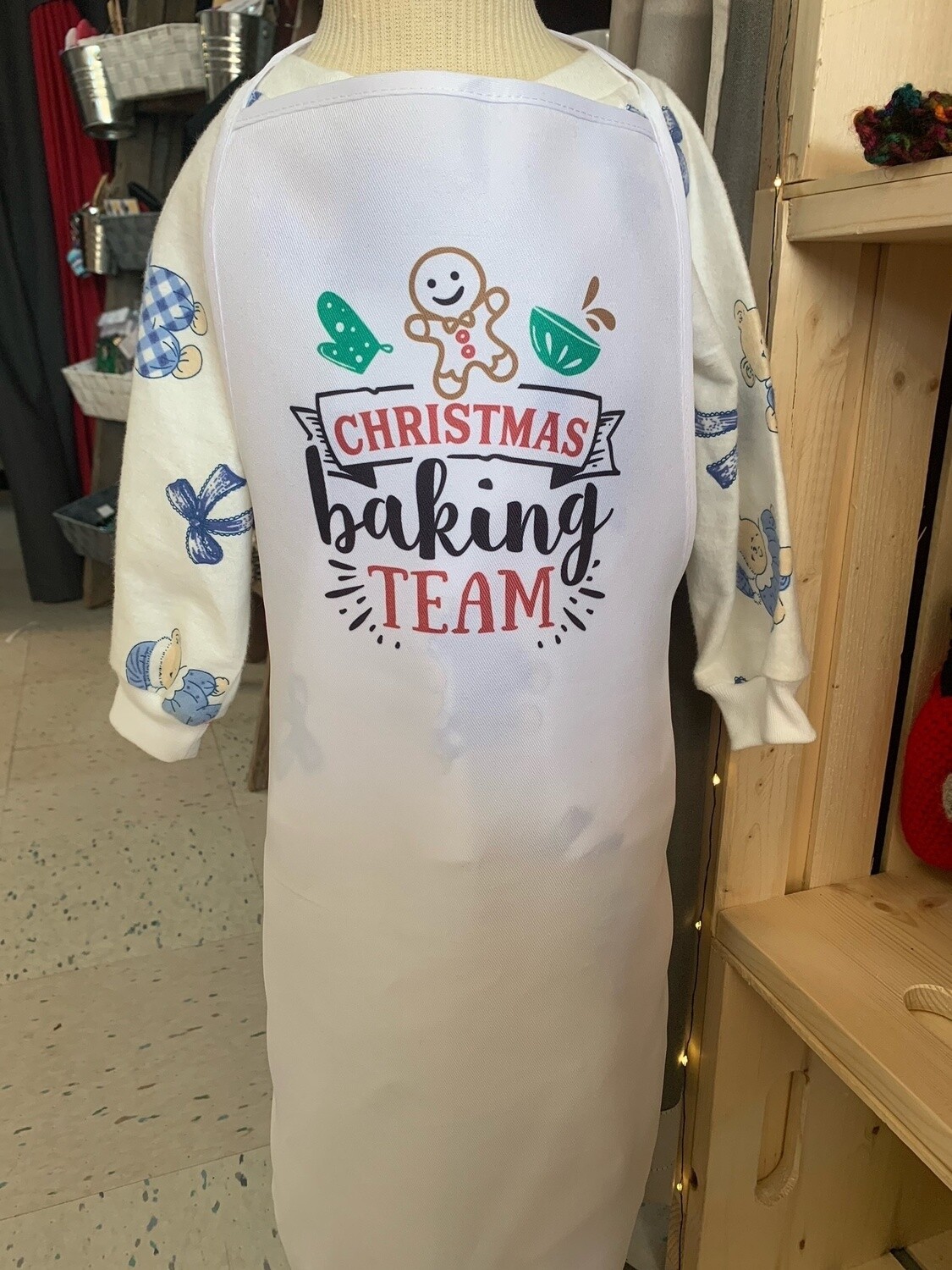 Christmas Baking Team Kids Apron