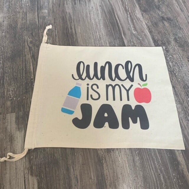 Lunch Is My Jam Drawstring Sac