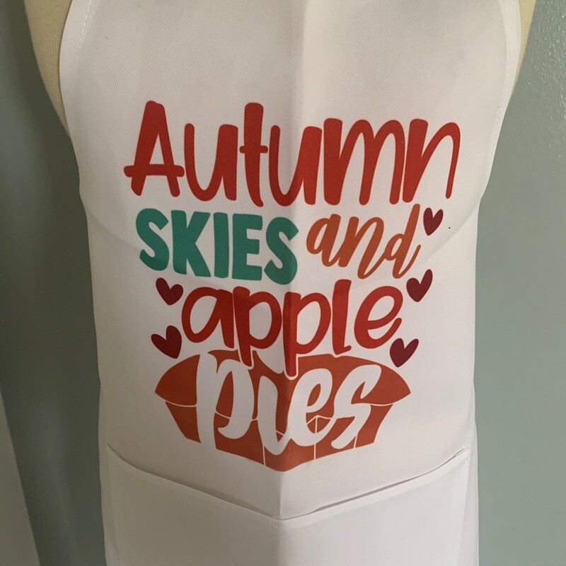 Autumn Skies And Apple Pies Apron