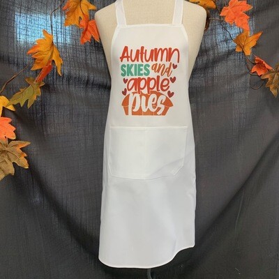 Autumn Skies And Apple Pies Apron