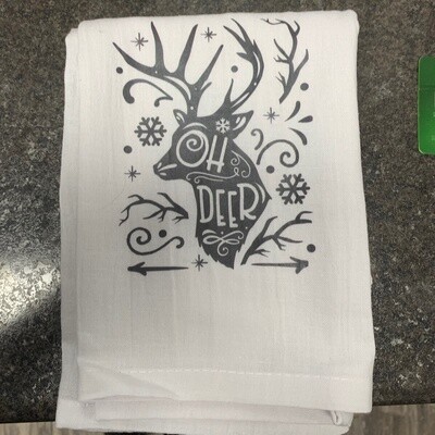 Oh Deer Tea Towel